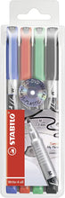 Load image into Gallery viewer, Permanent Marker - STABILO Write-4-all Wallet of 4 Medium Assorted Colours
