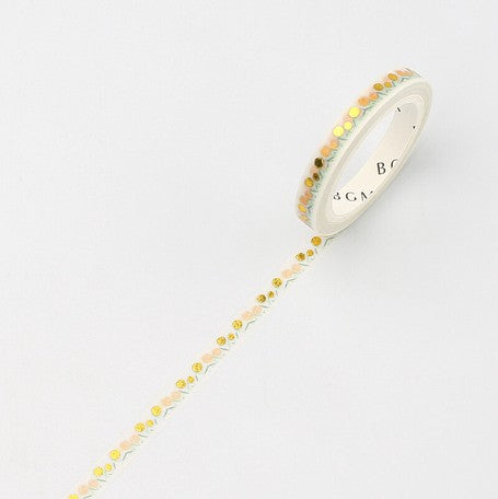 BGM Flower Garden Slim Washi Tape