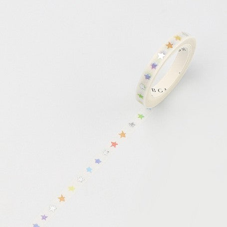 BGM Cute Star Slim Washi Tape