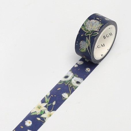 BGM Garden Blue Washi Tape