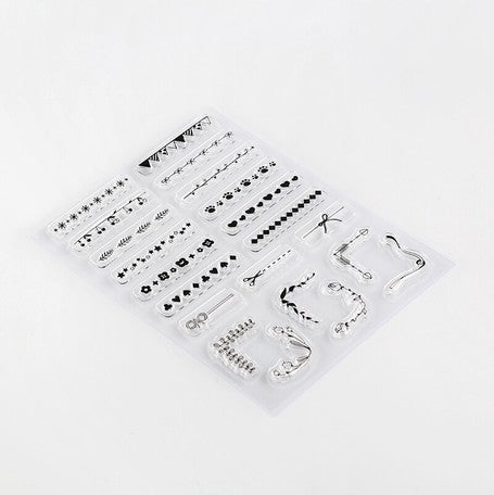 BGM Clear Stamp - Decoration Line