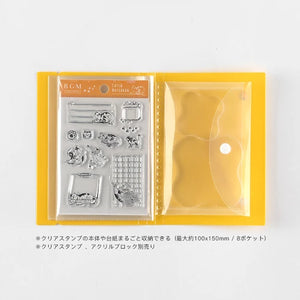 BGM Clear Stamp File Pocket- Yellow