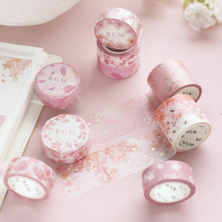 BGM Sakura Snow Washi Tape
