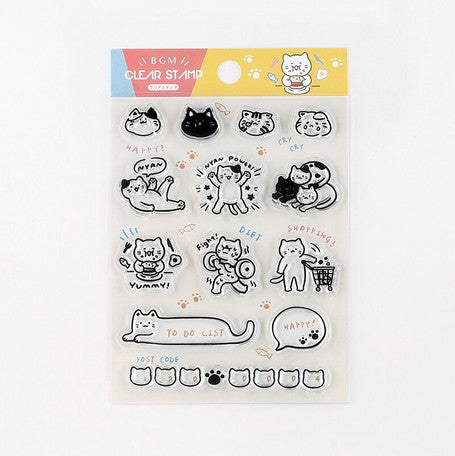 BGM Clear Stamp - Cat Life
