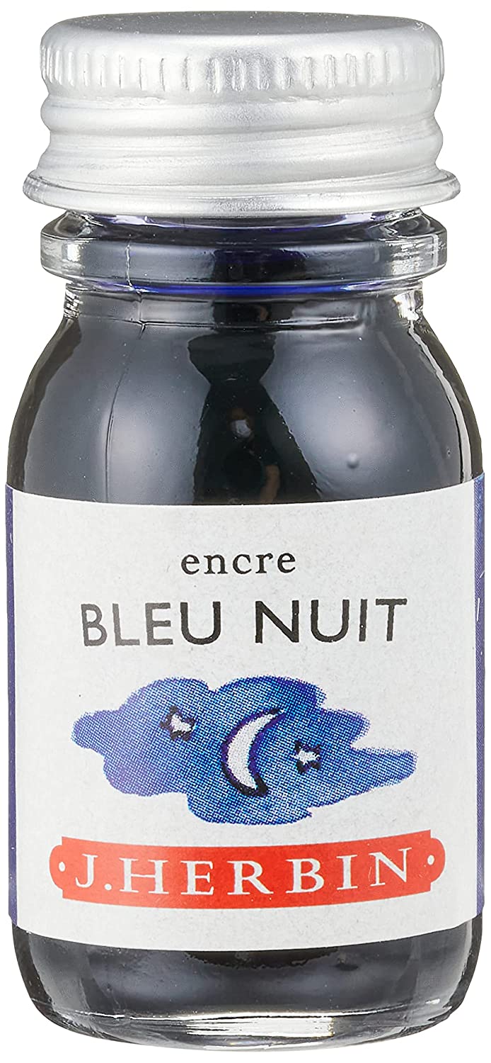 Herbin Ink Bottle (Bleu Nuit - 10ML)