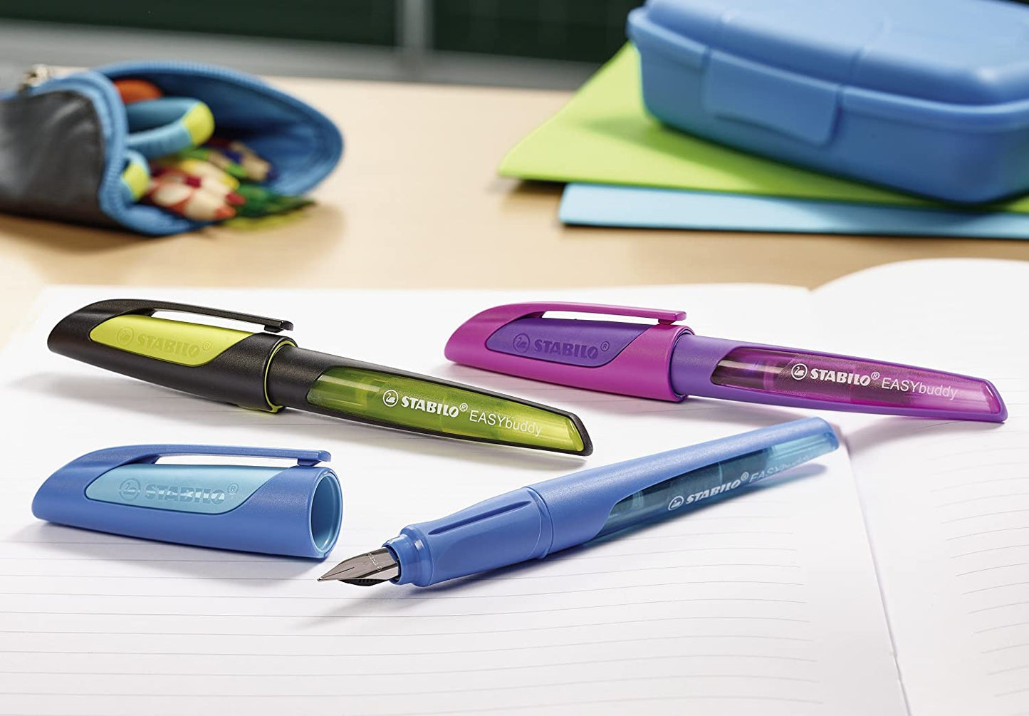 STABILO EASY BUDDY BLACK/LIME FP