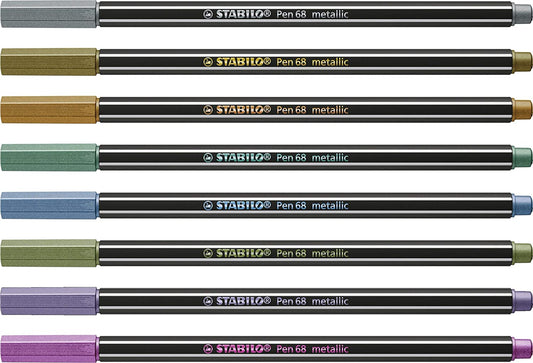 STABILO Pen 68 Multiliner Set, 8-Colors