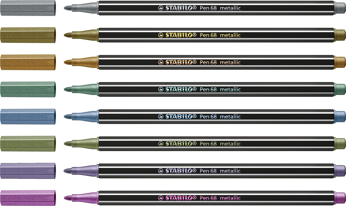 STABILO Pen 68 Multiliner Set, 8-Colors