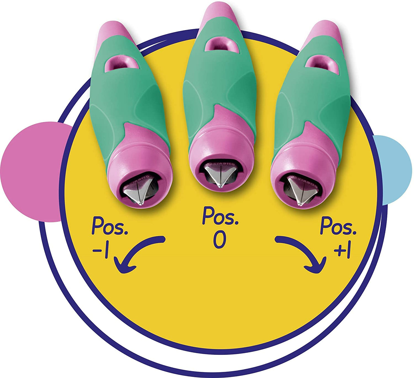 STABILO EASYBIRDY TURQ/NON PINK EF