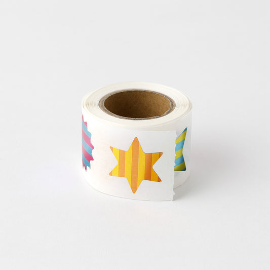 Roll Sticker Star Metallic