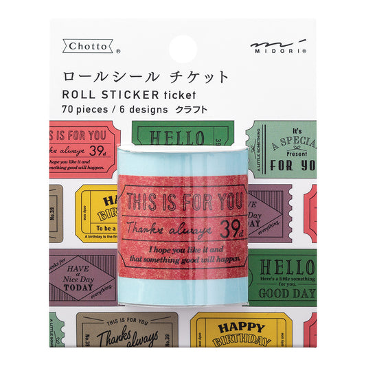 Roll Sticker Ticket Craft
