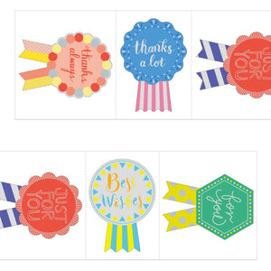 Roll Sticker L Metallic Gift Rosette