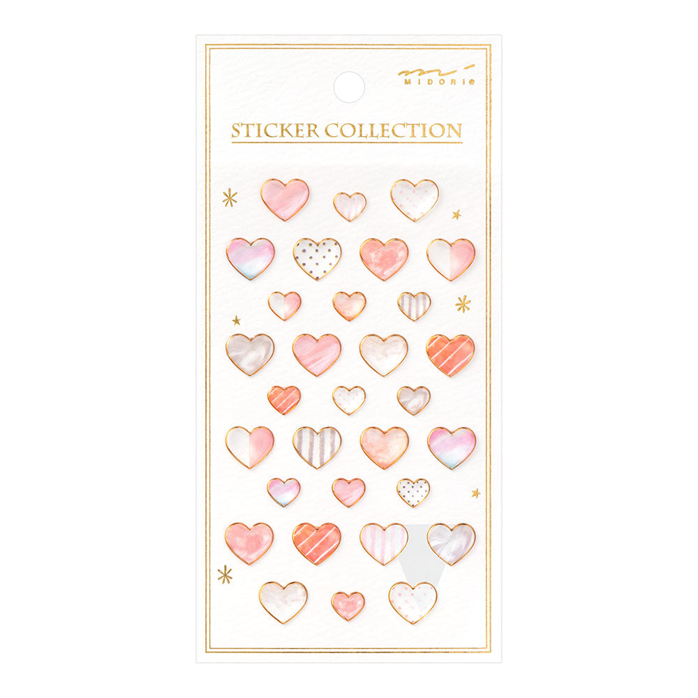 Sticker 2523 Resin Heart Pink