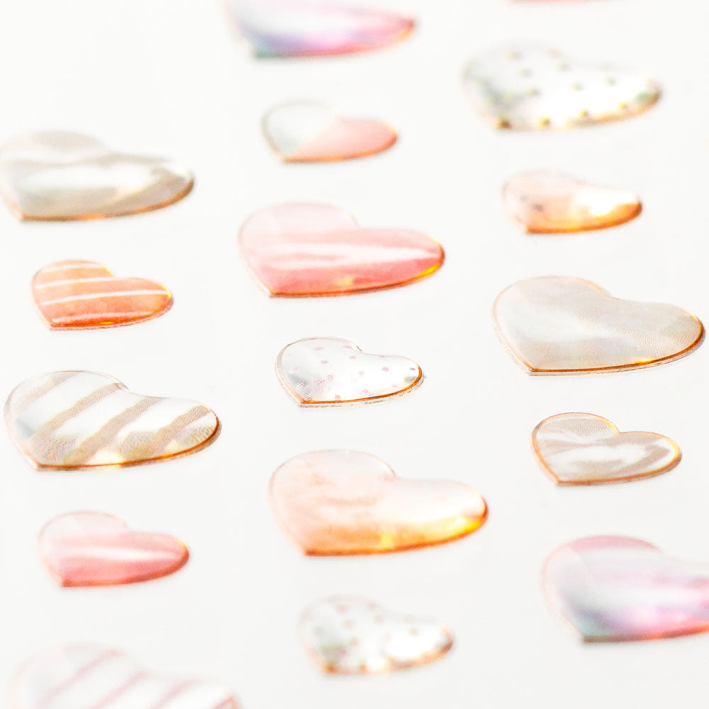 Sticker 2523 Resin Heart Pink