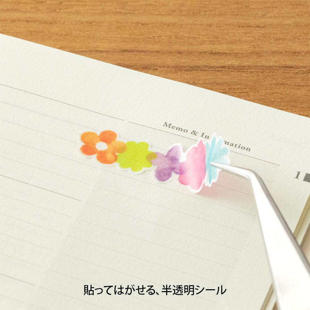 Sticker Schedule 2533 Semi-Transparent Flower