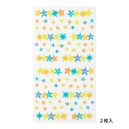 Sticker Schedule 2536 Semi-Transparent Star