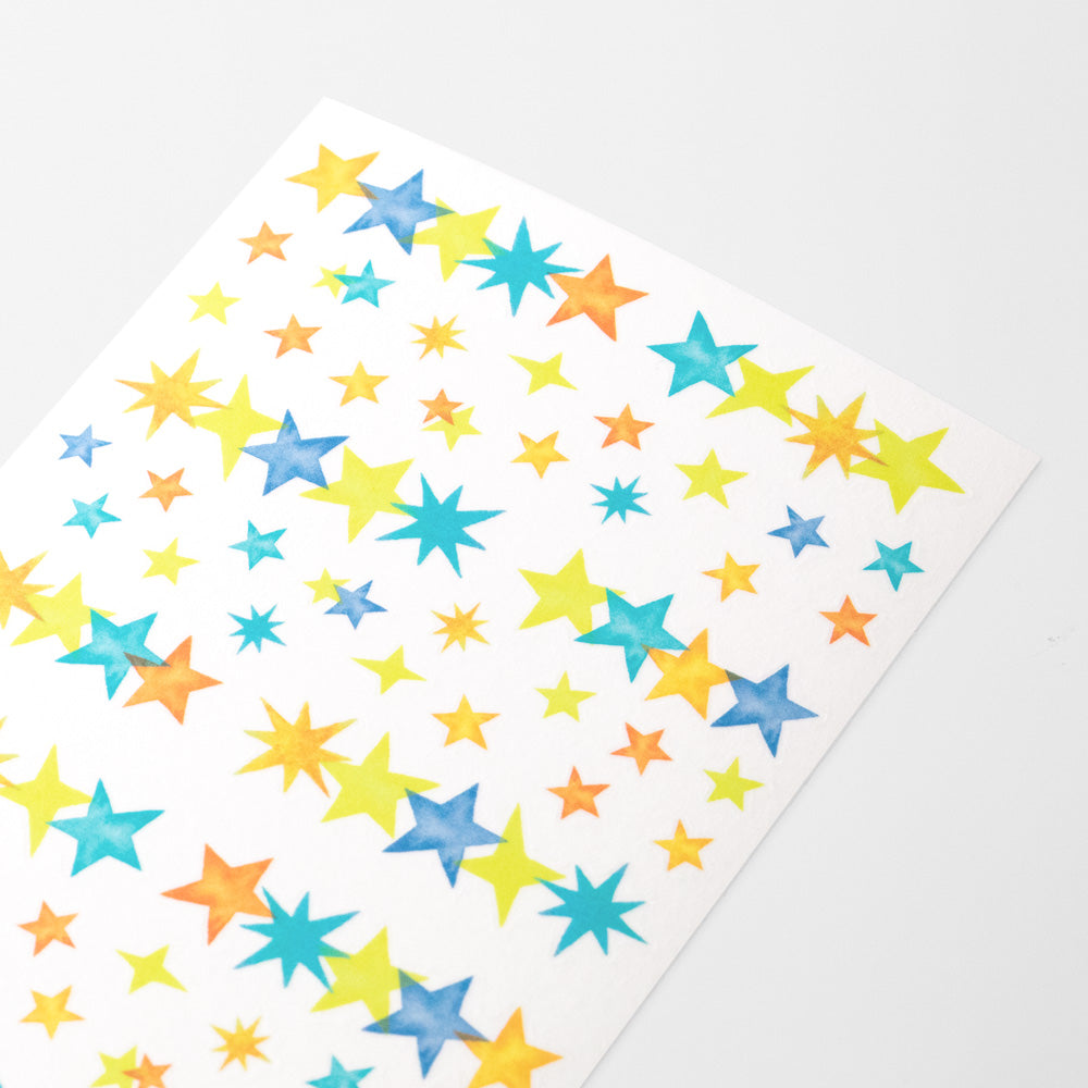 Sticker Schedule 2536 Semi-Transparent Star