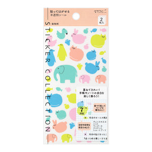 Sticker Schedule 2537 Semi-Transparent Animal