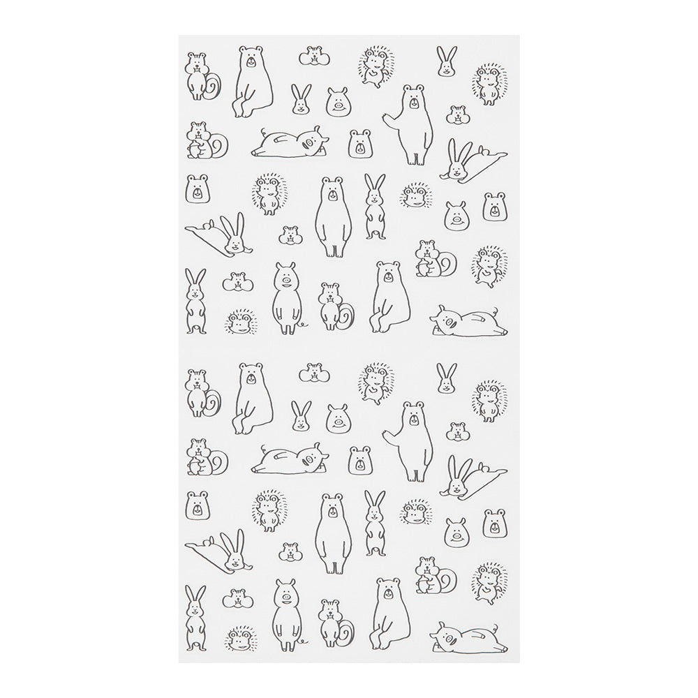 Sticker 2590 Chat Forest Animals