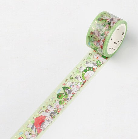 BGM Animal Party Camp Washi Tape
