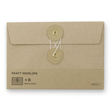 Load image into Gallery viewer, KRAFT ENVELOPE &lt;M&gt; Horizontal with String Brown
