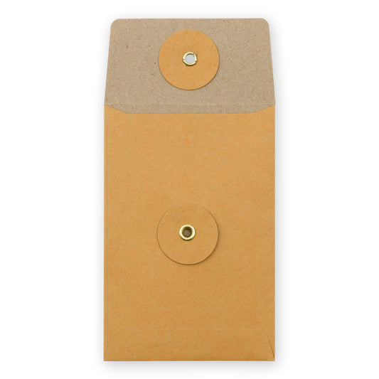 KRAFT ENVELOPE (S) Vertical with String Orange