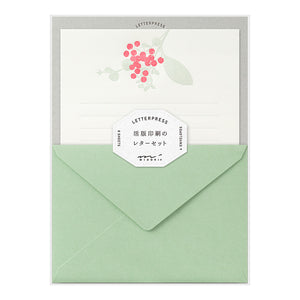 Letter Set 460 Press Bouquet Red