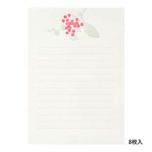 Letter Set 460 Press Bouquet Red