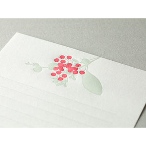 Letter Set 460 Press Bouquet Red