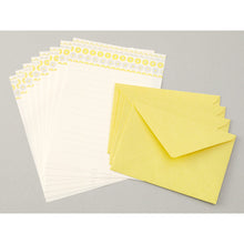 Load image into Gallery viewer, Letter Set 477 Letterpress Flower Line Yellow
