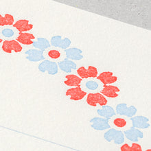 Load image into Gallery viewer, Letter Set 478 Letterpress Flower Frame Light Blue
