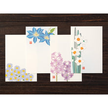 Load image into Gallery viewer, Letter Writing Set Seasonal Flowers Blue
