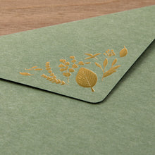 Load image into Gallery viewer, Letter Set 507 Foil-stamped Envelopes Leaves
