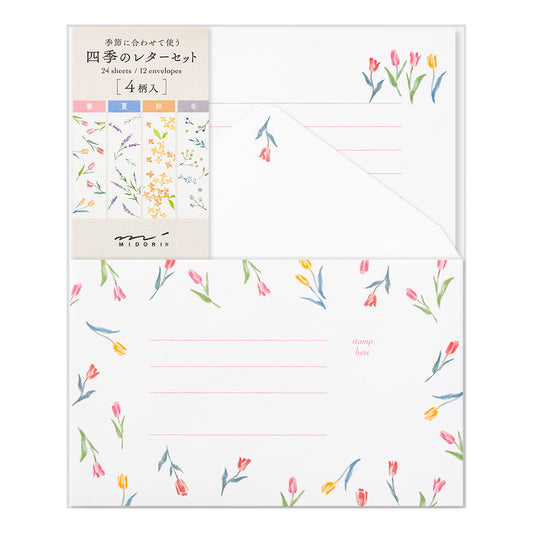 Letter Set 510 Four seasons Seasonal Flowers