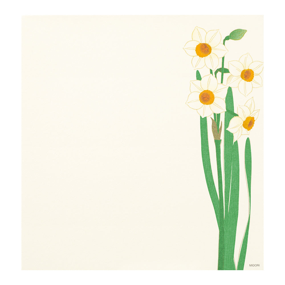 Letter Pad 085 Four Designs Winter Flower S2