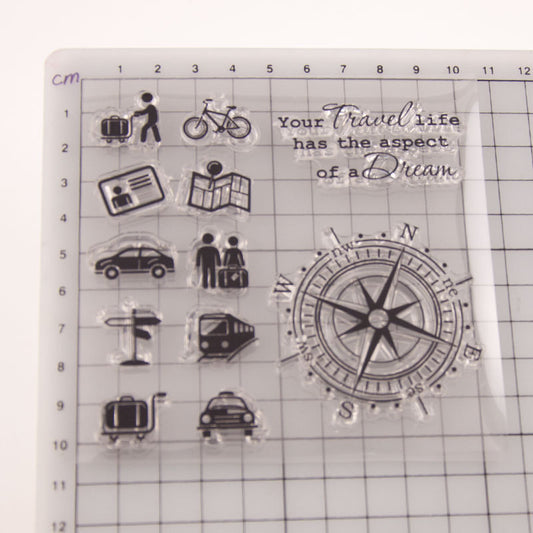 Compass Clear Stamp