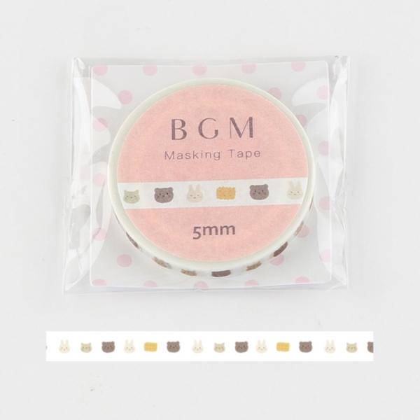 BGM Animal Cookies Washi Tape