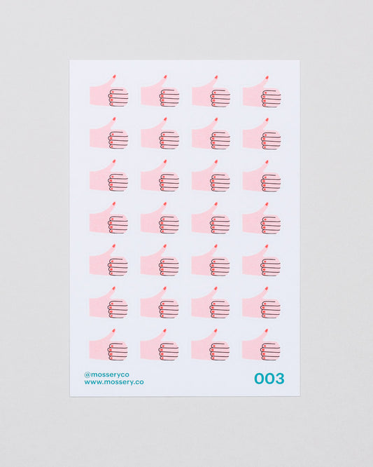 Mossery Stickers- Thumbs Up