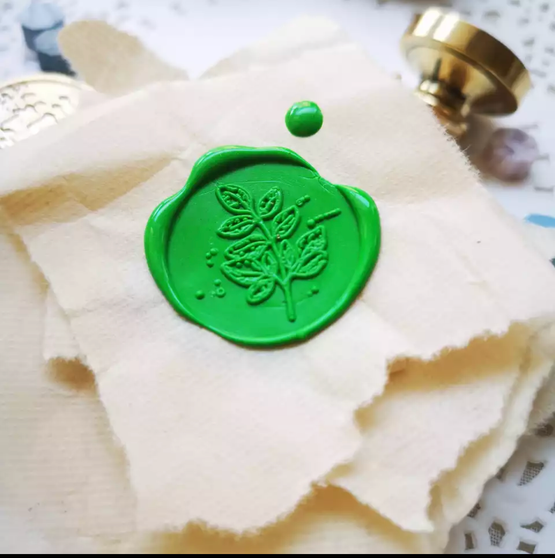 Leaves Wax Seal Stamp Head