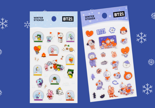 BT21 OFFICIAL WINTER STICKER