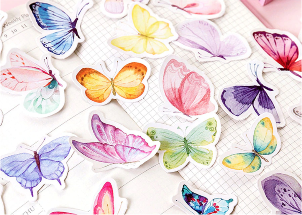 Butterfly Garden Planner Stickers
