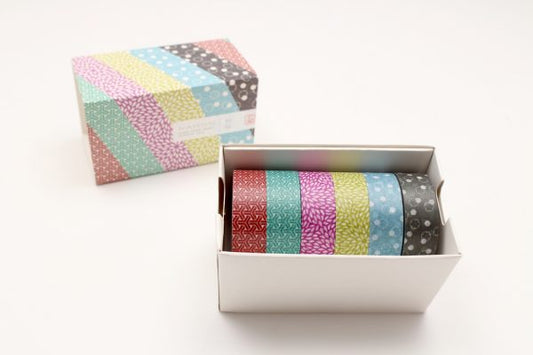 MT Washi Masking Tape  –WAMON (Series 4), Pack of 6