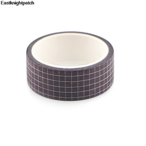 Dark Grey Grid Washi Tape