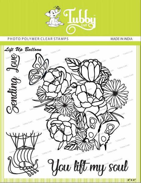 Lift Up Balloon Clear Stamp