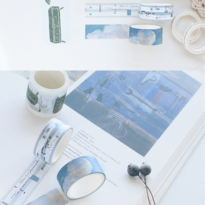 8 Piece Blue Velvet Washi Tape Set