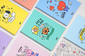 BTS BT21 OFFICIAL SPRING NOTEBOOK