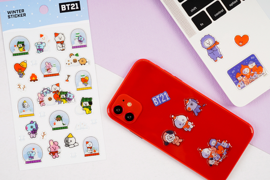 BT21 OFFICIAL WINTER STICKER
