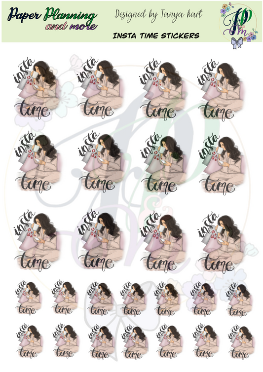 Insta Time Sticker Sheet