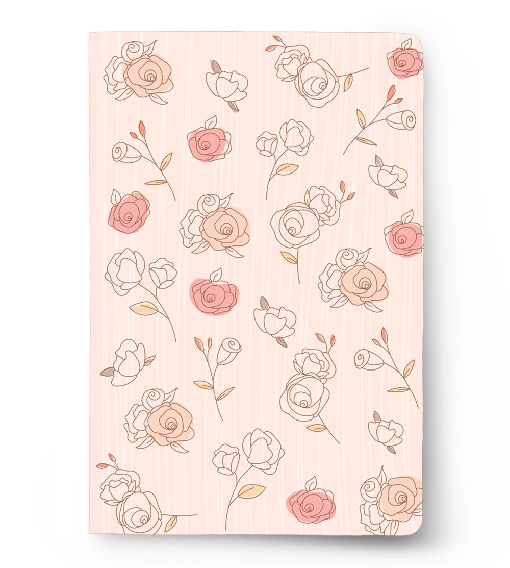 THE PASTEL PINK ROSES: ALL-PURPOSE NOTEBOOK (A5/100GSM)