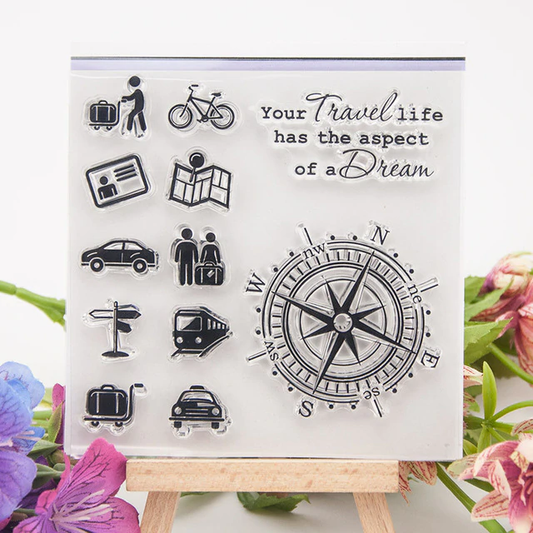 Compass Clear Stamp